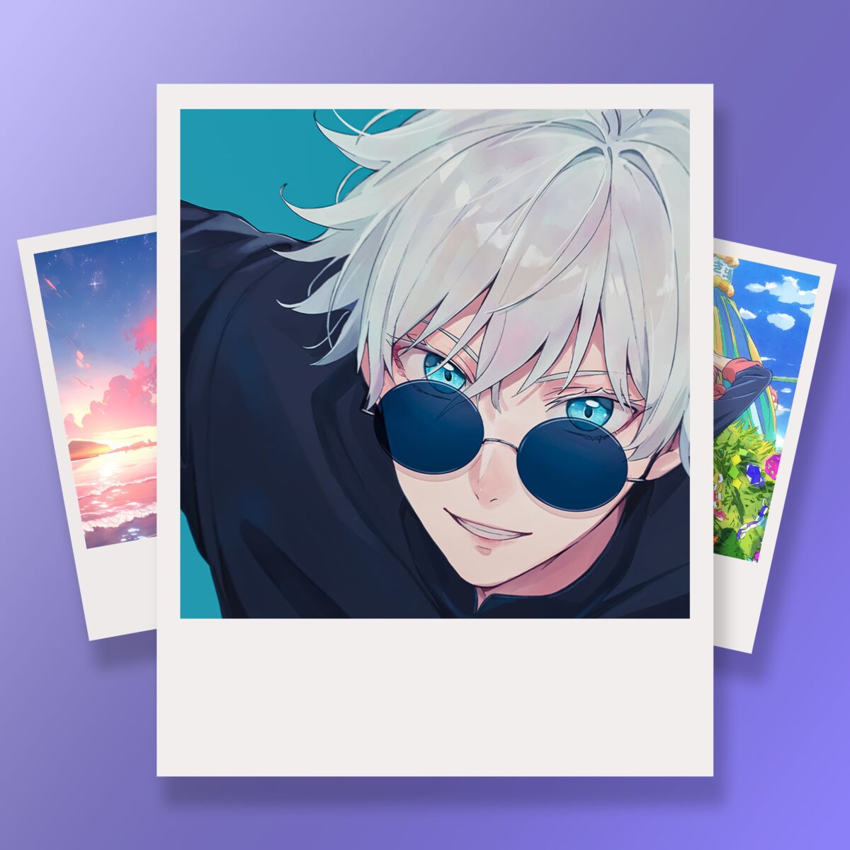 Ai Gojo  polaroid - Image 1