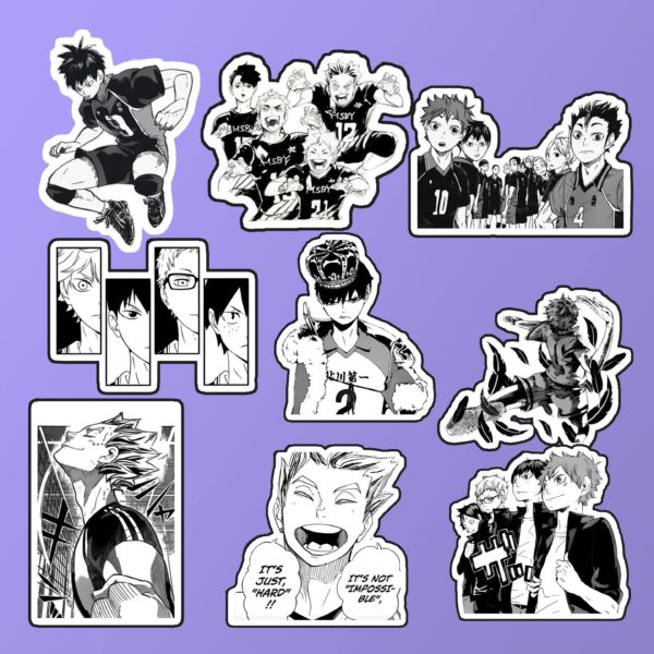 Haikyu manga sticker pack ( 9pcs )