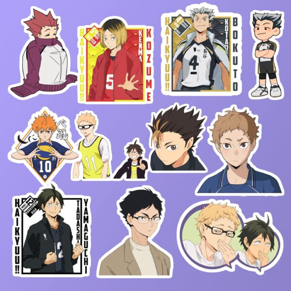 cute Haikyu sticker pack ( 12pcs )