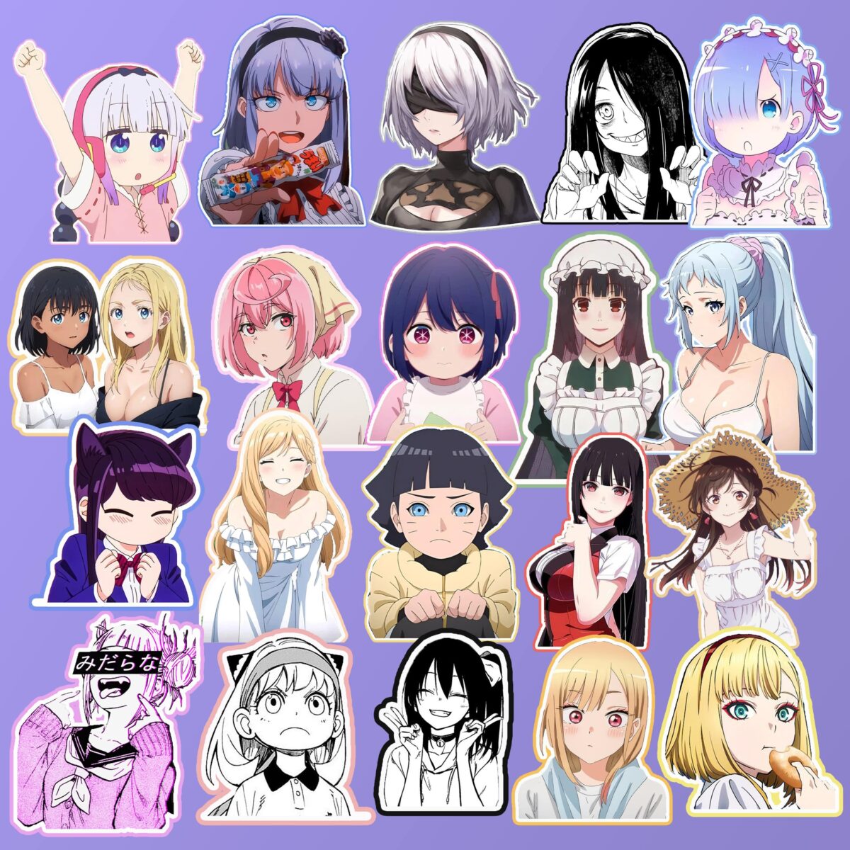 Random girl sticker pack ( 16pcs) - Image 1