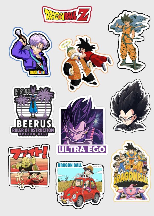 Dragon ball mini sticker sheet