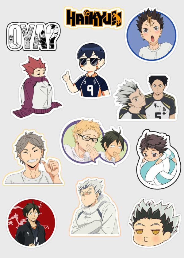 Cute Haikyuu mini sticker sheet