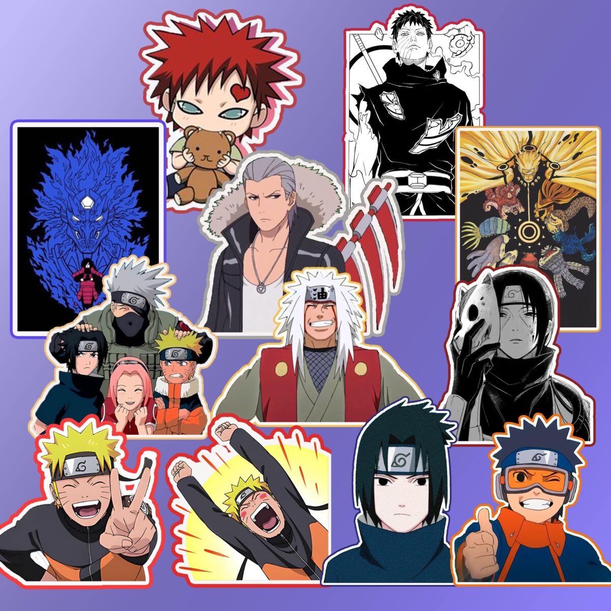 Naruto random sticker pack ( 12pcs ) - Image 1