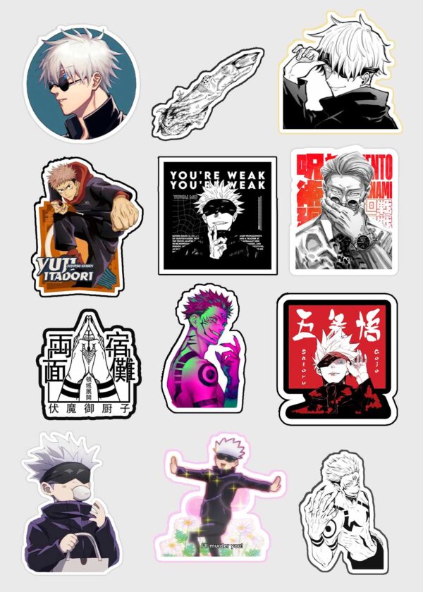 Jujutsu kasien mini sticker sheet