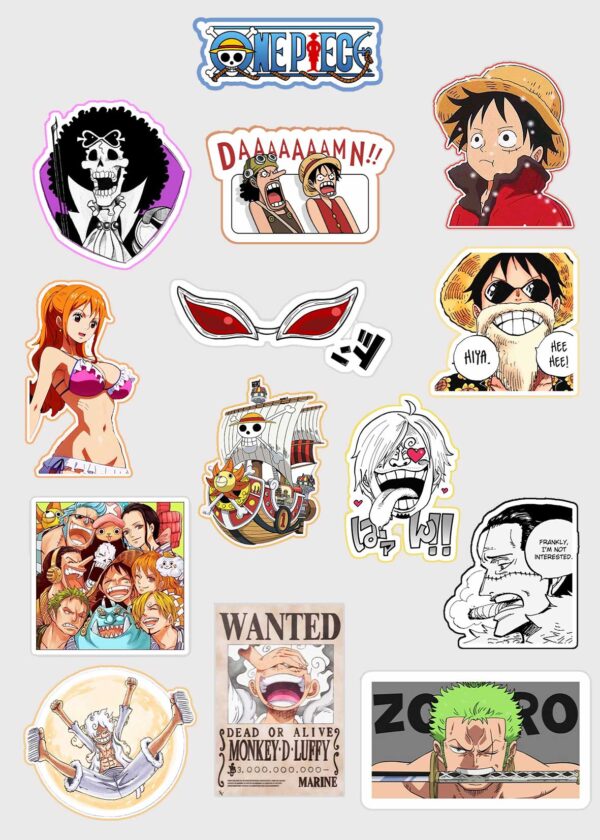 One-piece mini sticker sheet