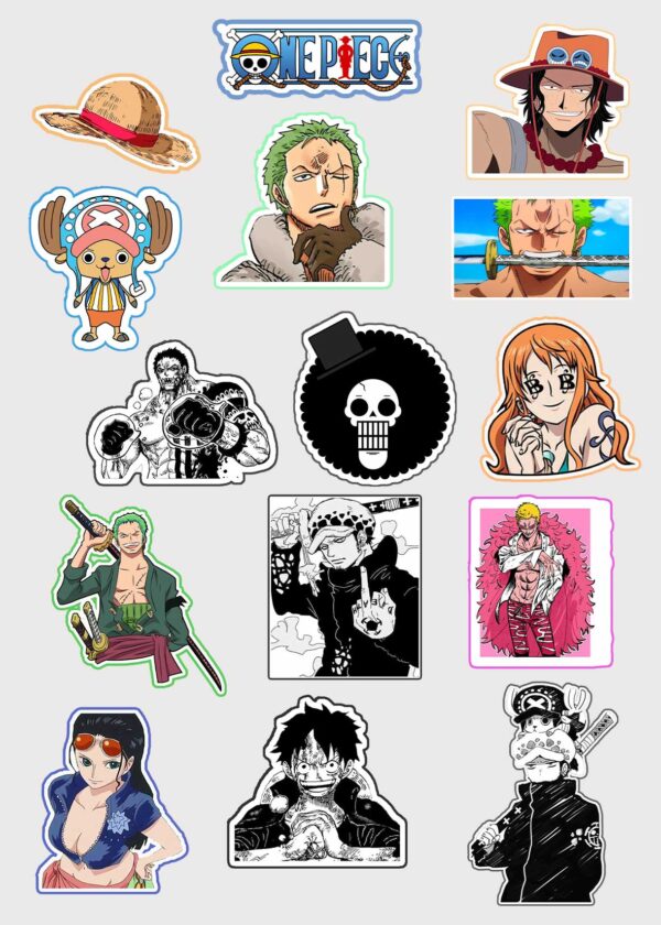 One-piece mini sticker sheet