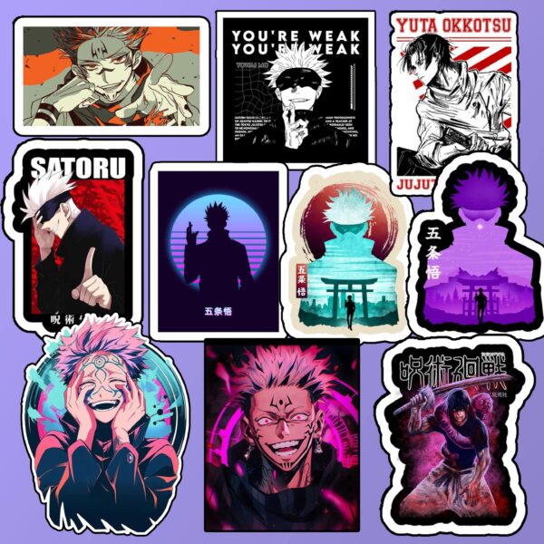 jujustsu kaisen stickerpack (12 pcs)