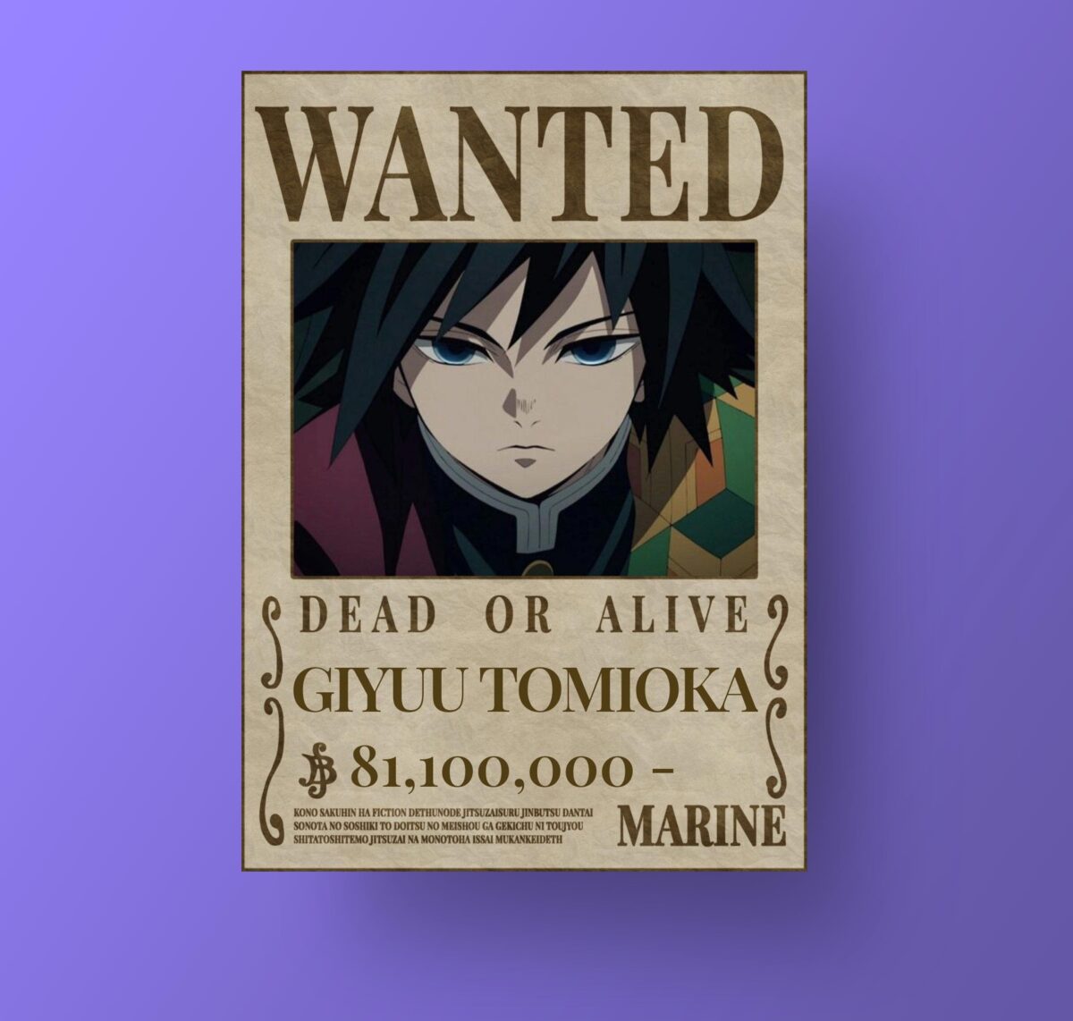 Wanted shinso giyuu  poster - Image 1