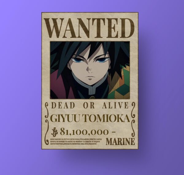Wanted shinso giyuu  poster