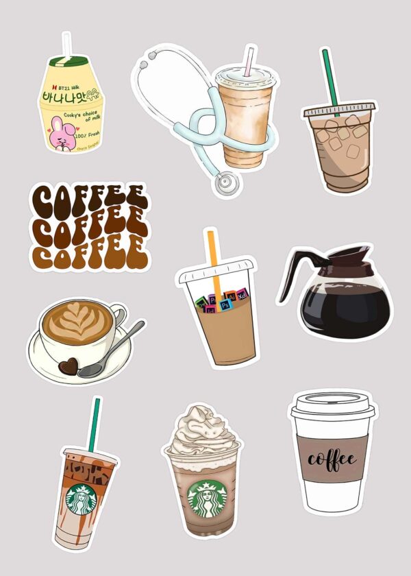 aesthetic mini sticker sheet