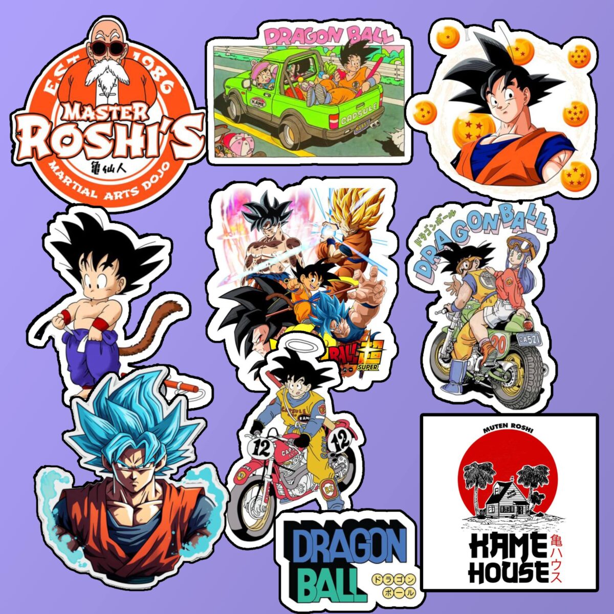 Dragonball sticker pack ( 9pcs ) - Image 1