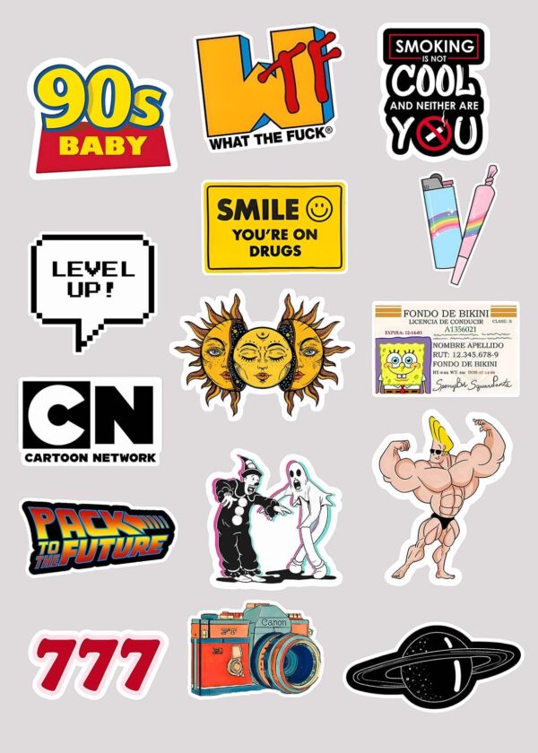 Cool aesthetic mini sticker sheet