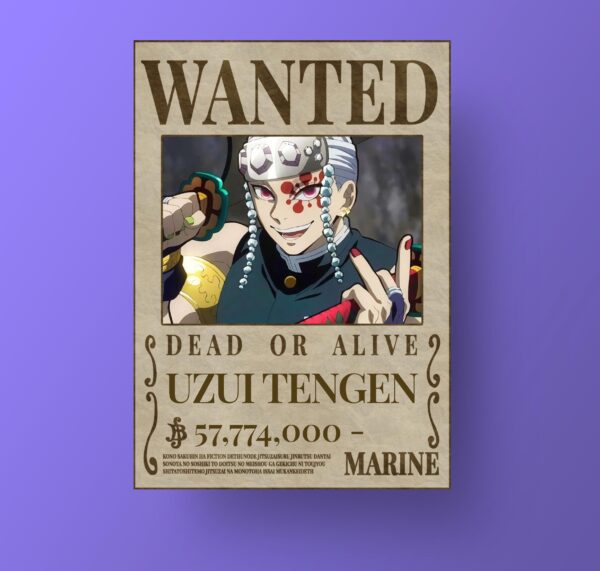 Wanted uzui tengen   poster