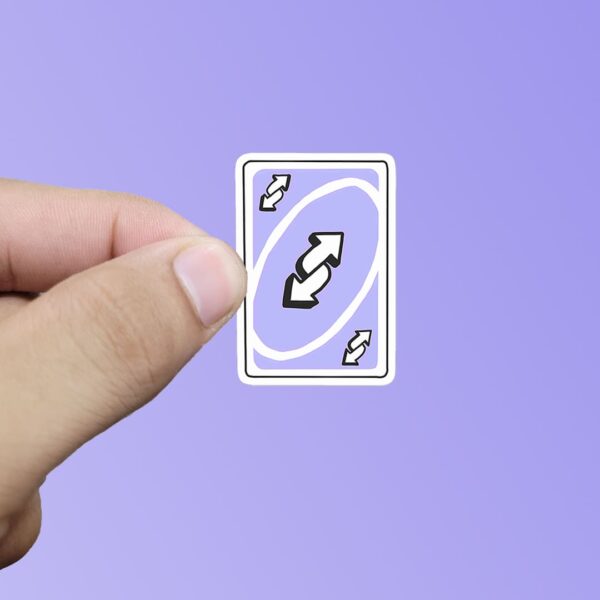 Uno card  sticker