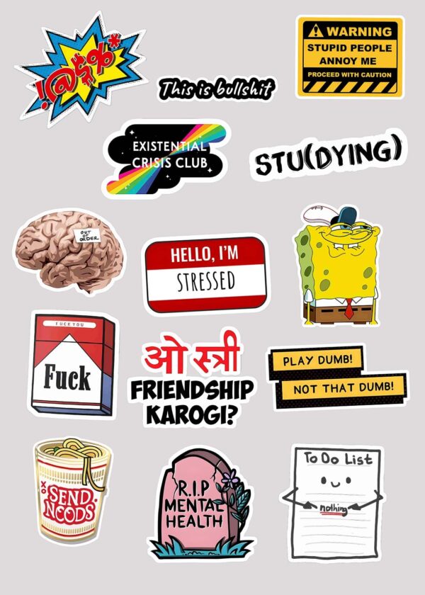 Aesthetic mini sticker sheet