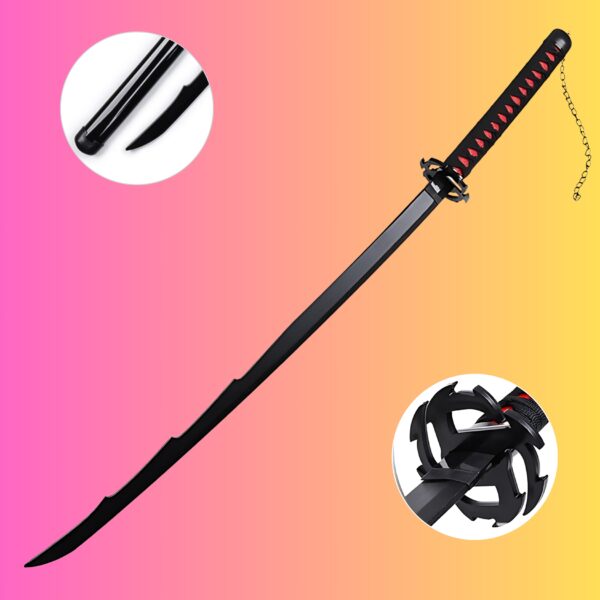 Bleach Ichigo kurosaki Cosplay Premium Life size [ 104 CM ] Wooden Katana (Copy)