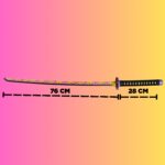 Demon Slayer Kokushibo Cosplay Premium Life size [ 104 CM ] Wooden Katana - Image 2