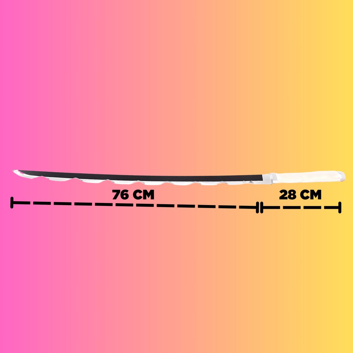 Demon Slayer Inosuke Cosplay Premium Life size [ 104 CM ] Wooden Katana - Image 2