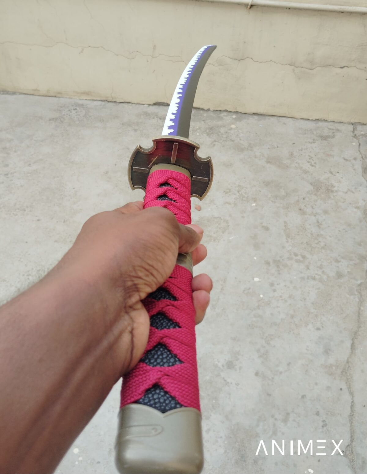 One Piece Zoro Red  Cosplay Premium Life size [ 104 CM ] Wooden Katana - Image 2