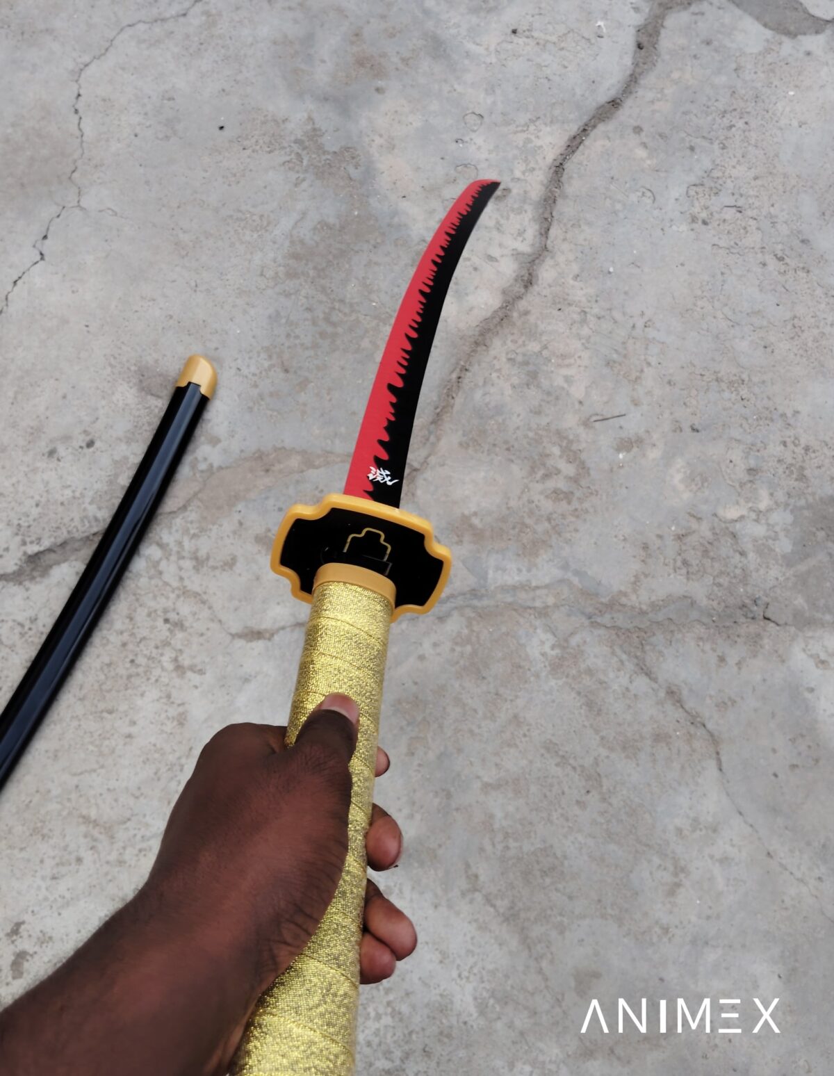 Demon Slayer Yoriichi Tsugikuni Cosplay Premium Life size [ 104 CM ] Wooden Katana - Image 2