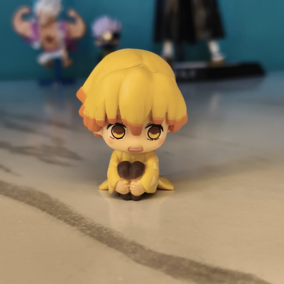 Demon Slayer Zenitsu Agatsuma  Miniature Action Figure PVC [ 5 CM] || DEMON SLAYER - Image 1